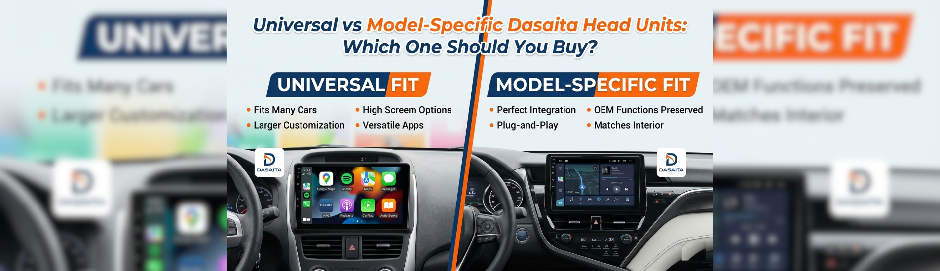 Universal vs Model-Specific Dasaita Head Units Which One Should You Buy