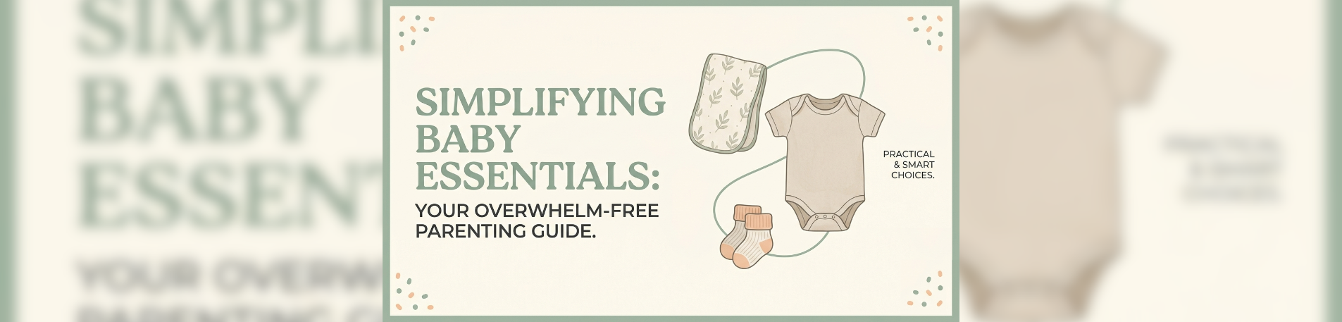 How to Choose the Right Baby Essentials Without Overwhelm (A Practical Guide for New Parents)