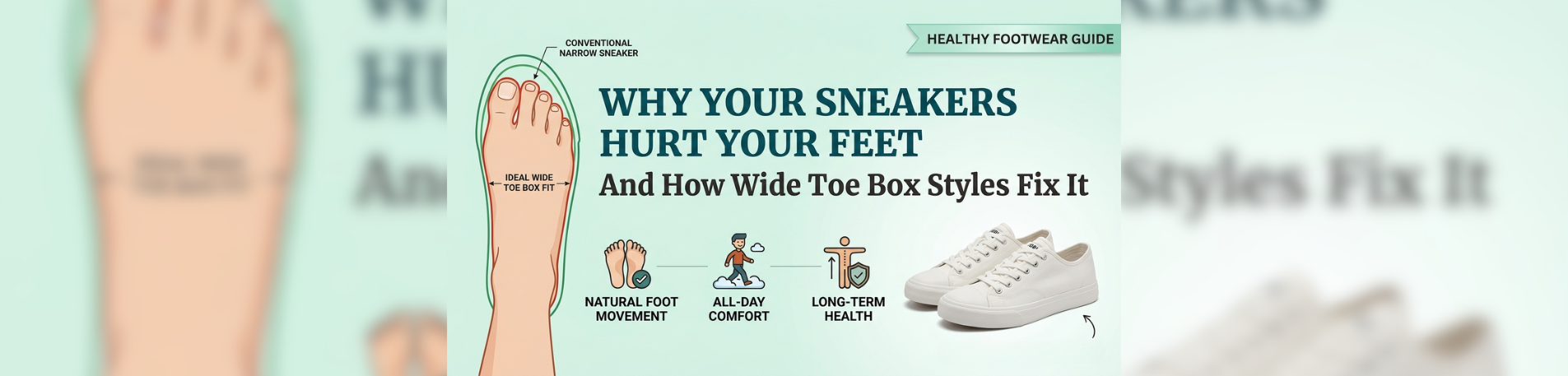 Why Your Sneakers Hurt Your Feet (And How Wide Toe Box Styles Fix It)