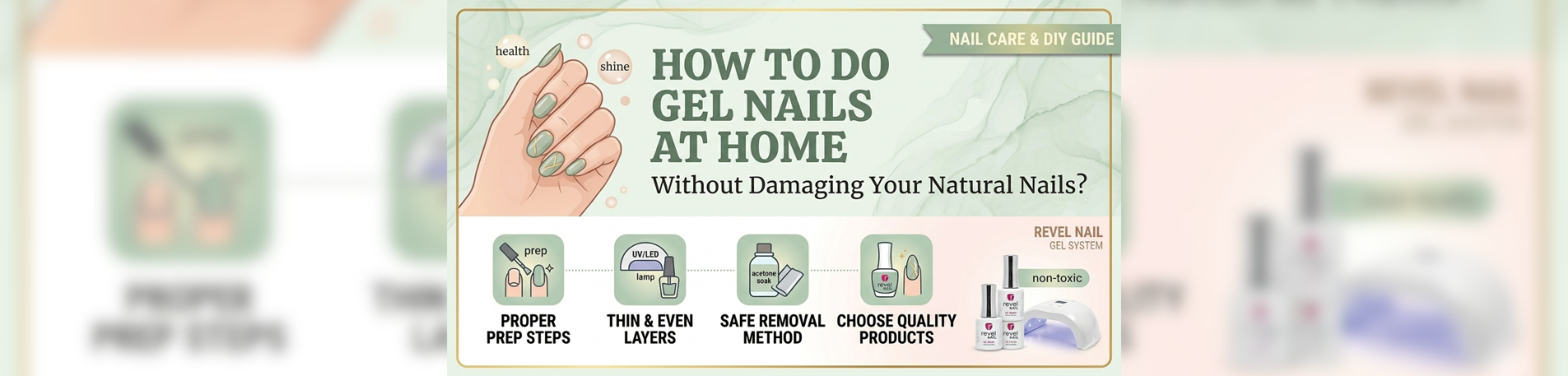 How to Do Gel Nails at Home Without Damaging Your Natural Nails